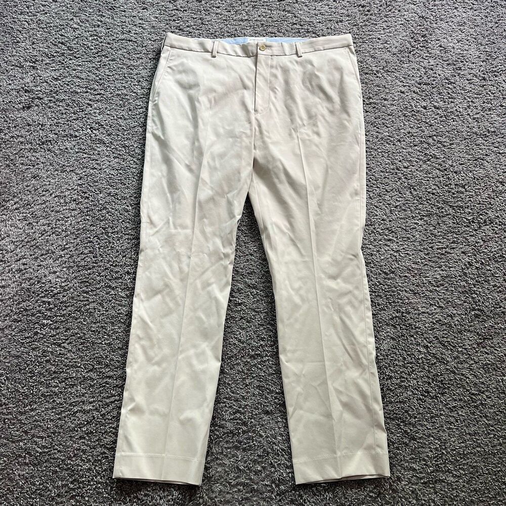 Peter Millar Raleigh Performance Trouser Pants 5 Pocket Stone Tan Mens 38 38/32